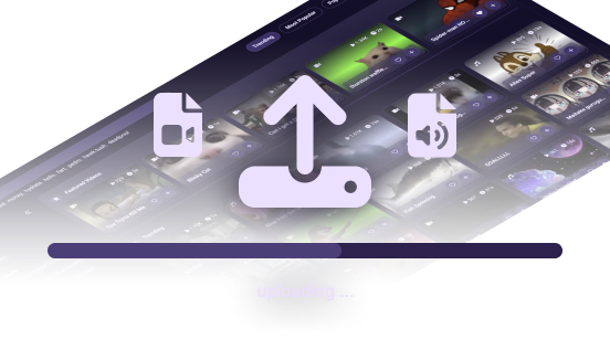 Upload your own Channel Points Media or use our Community Library